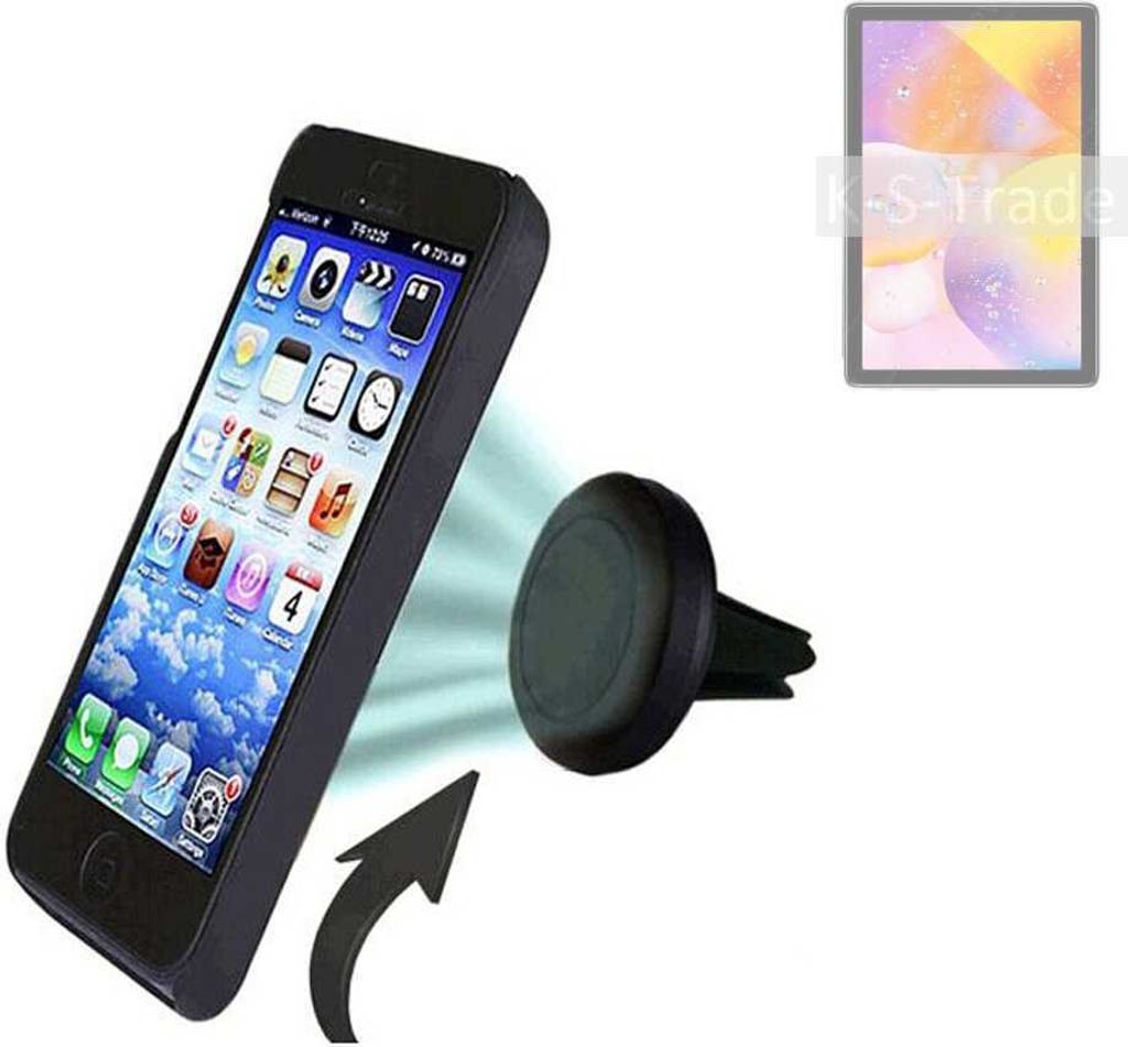 K-S-Trade Kompatibel mit Doogee T10 Auto Handy Halterung KFZ Halter Lüftungsgitterhalterung Air Vent mount Smartphone Halter