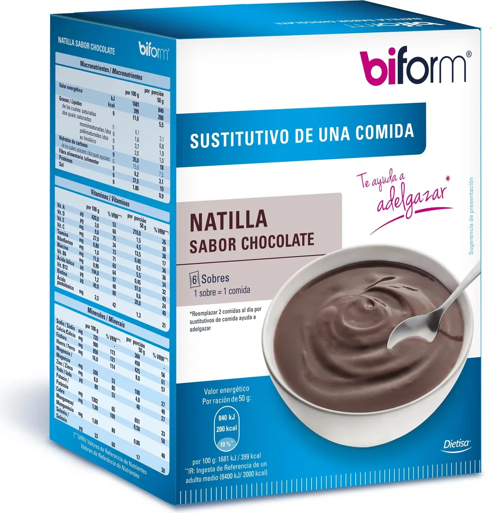 Esperienza Gourmet Dietetica: Biform Natillas Choco 6 Sobres - Online