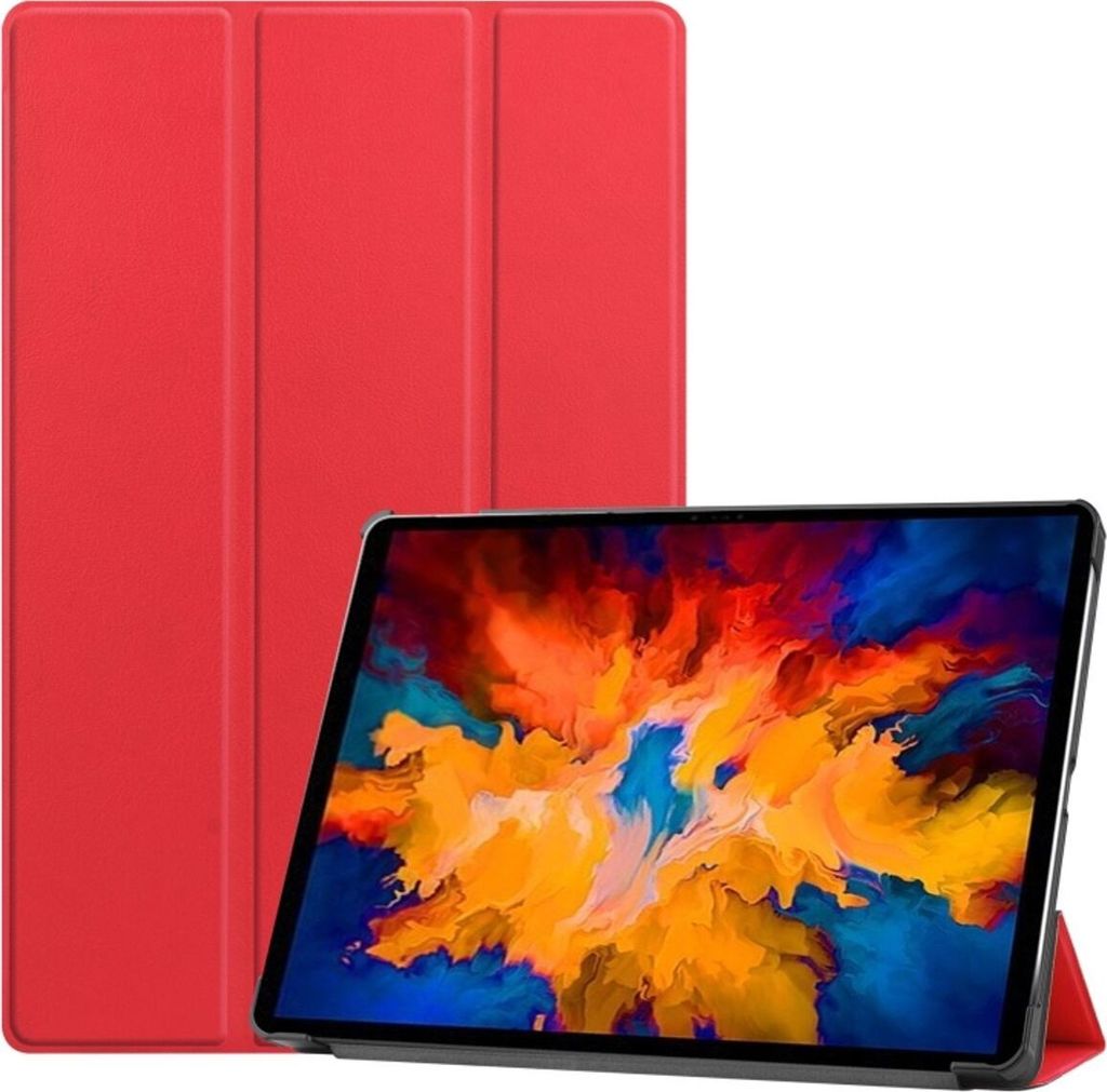 König Design Tablet-Hülle kompatibel mit Lenovo Tab P11 Pro TB-J706L (11.5") Kunstleder Smart Cover Case Etui Rot
