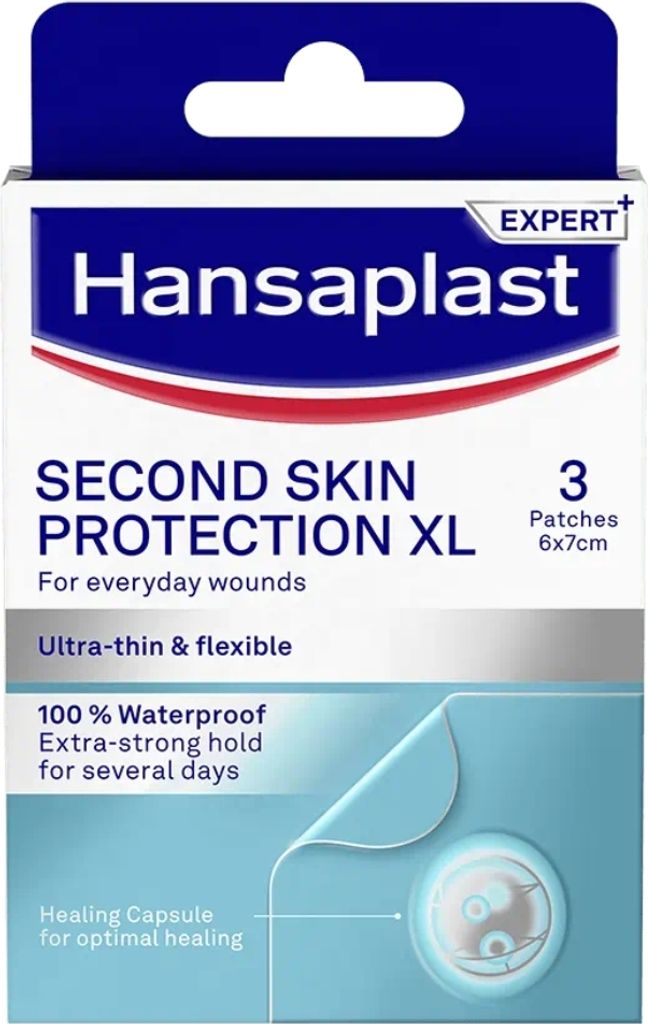 Hansaplast Pflaster Second Skin Protection XL 3 Einheiten
