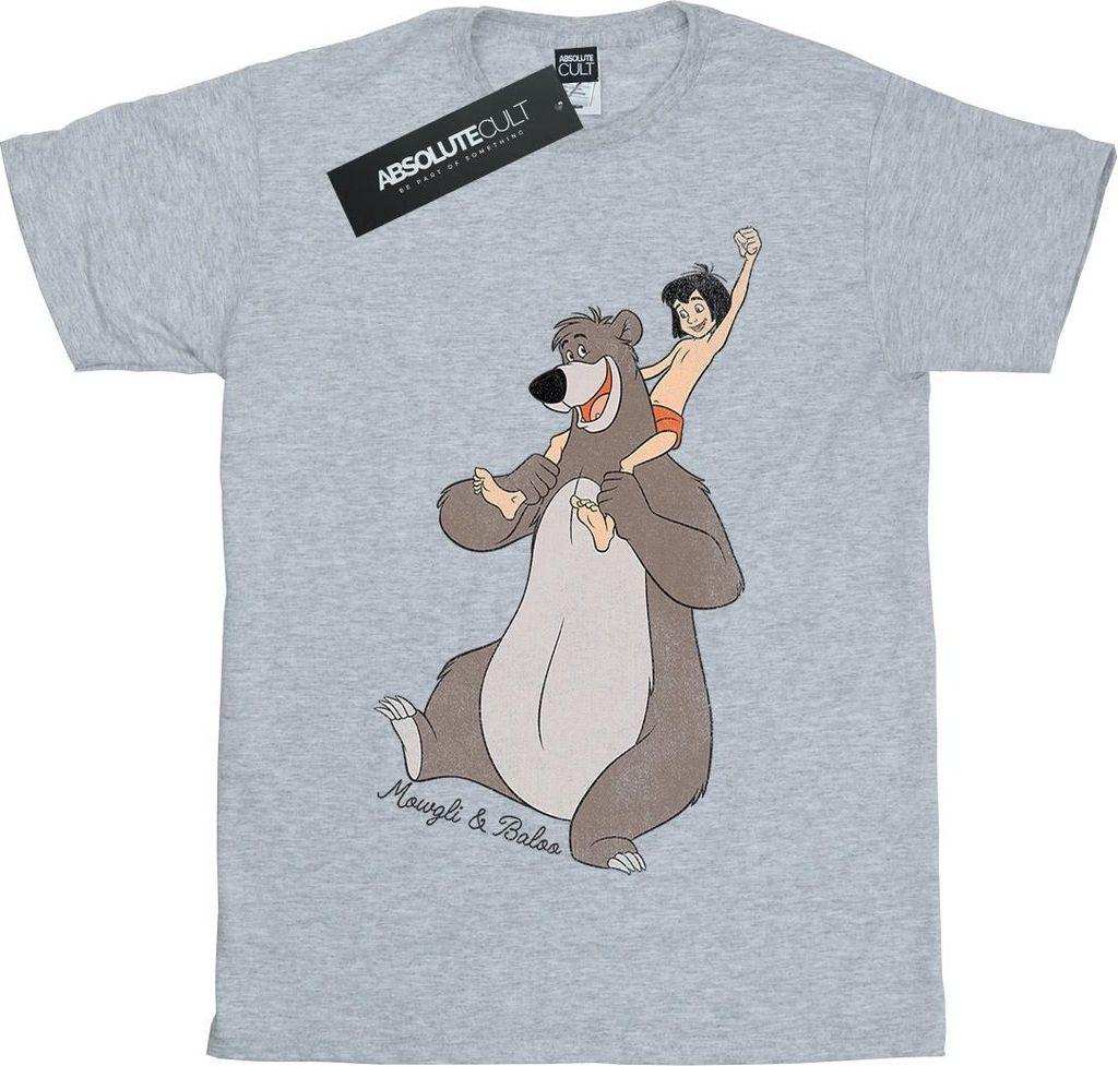 Jungle Book - T-Shirt für Mädchen BI991 (116) (Grau)