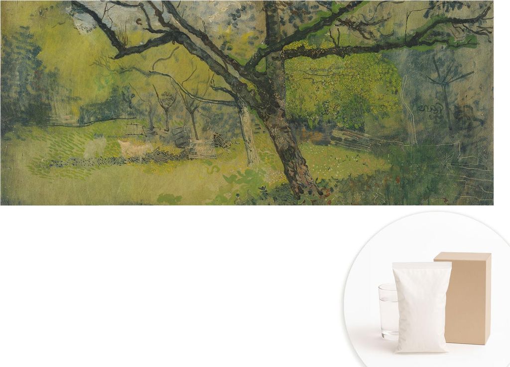 Fototapete - Wandbilder für Wohnzimmer - 208x146 cm - Dekorative Wandfolie - Modernes Design für Wanddekoration - Tapeten für Innenräume - Grü...