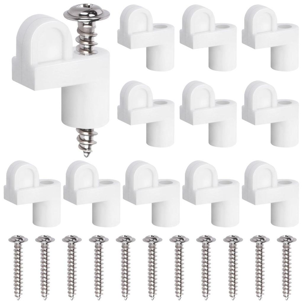 INF Fenster-Fliegengitter-Clips 12er-Pack – ABS-Halter mit Produktbild 