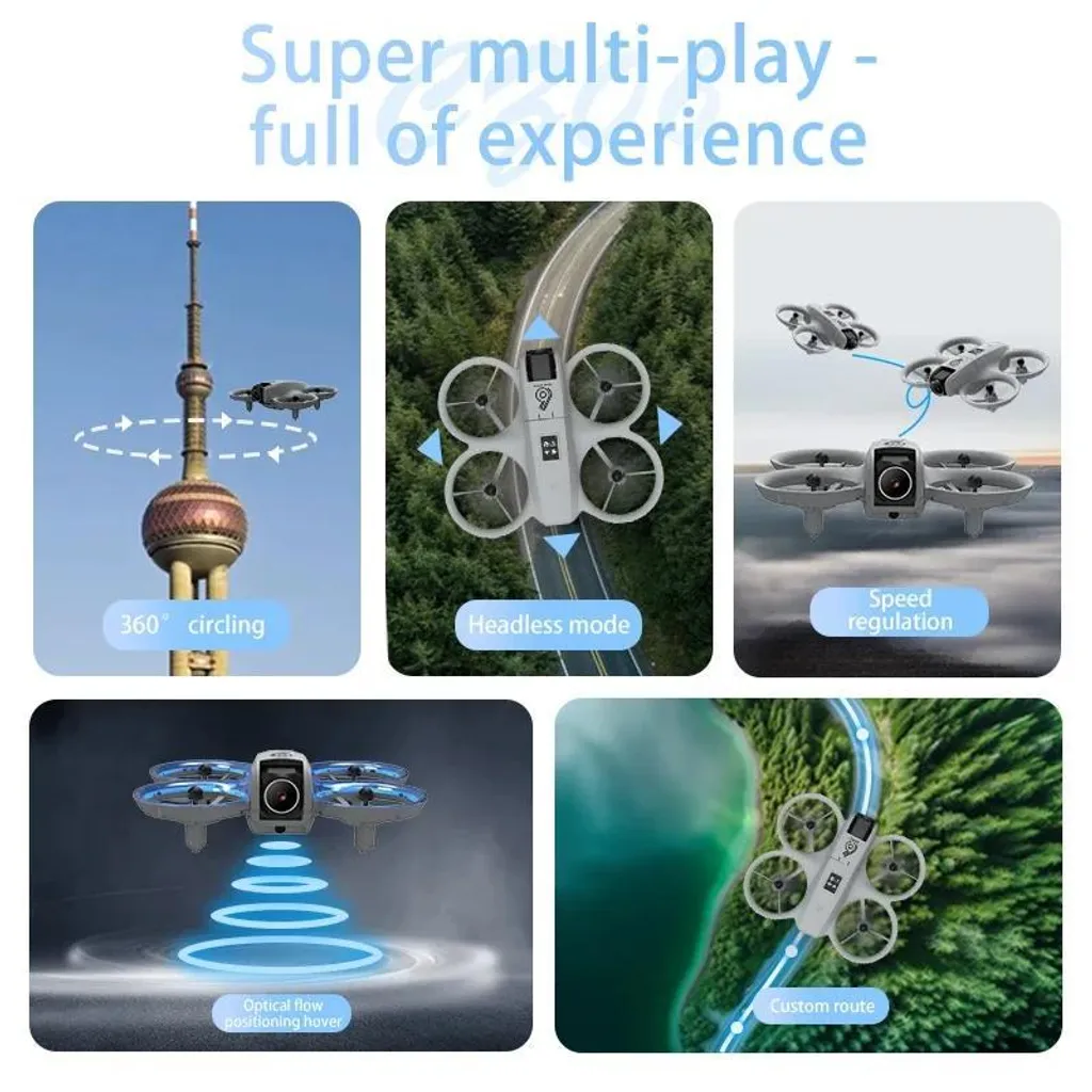 Drone télécommandé compact CZ06 avec caméra et évitement d'obstacles - 6