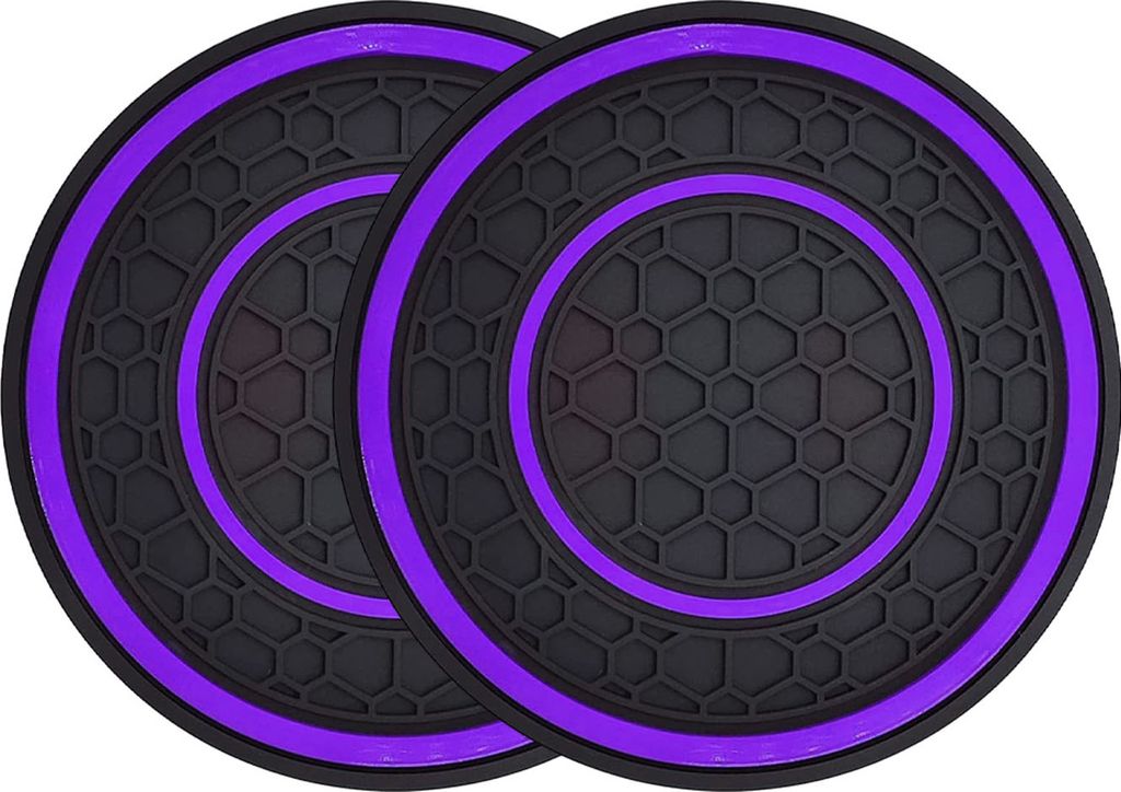 Stück Auto-Becheruntersetzer, hitzebeständig, rutschfest, wasserdicht, Rillenmuster, universeller Getränkehalter, Auto-Innenausstattung