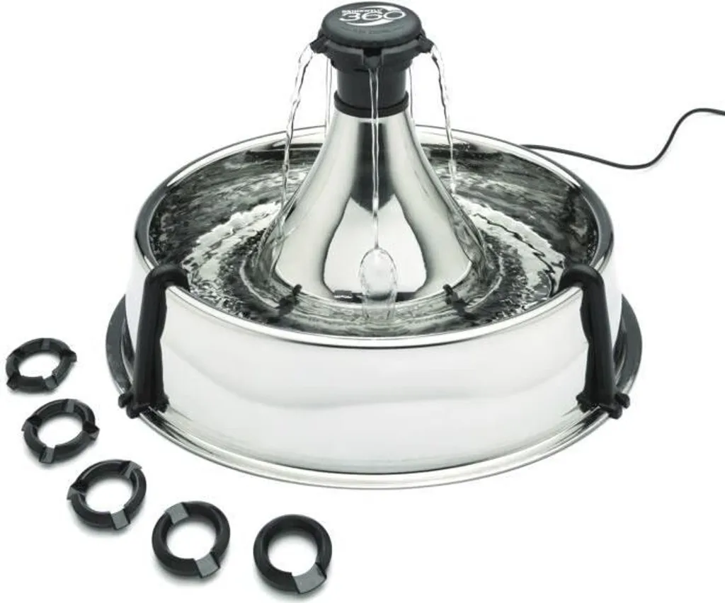 Fontaine à eau 3,8 Litres en inox 304 silencieuse pour chat et chien