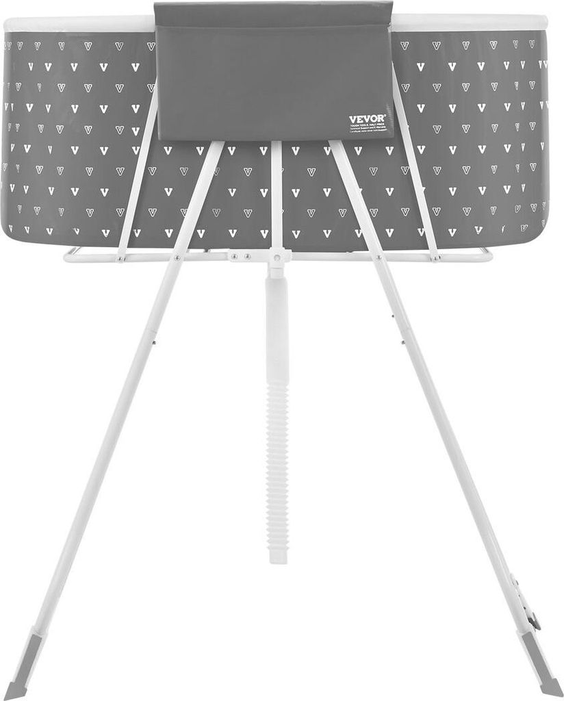 Foldable Dog Bathtub Elevated Grey Shower Station for Small & Medium Pets
