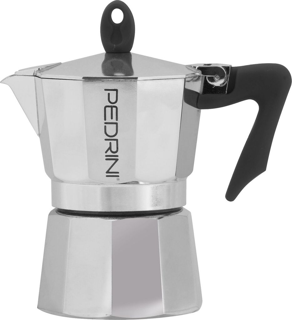 Pedrini Mokka Kanne/Espressokocher, Verbrühungsbeständig, mit Silikondichtung