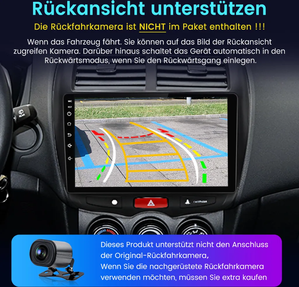 Infotainment Android 12 per Mitsubishi ASX 2010-16 10" GPS - 21