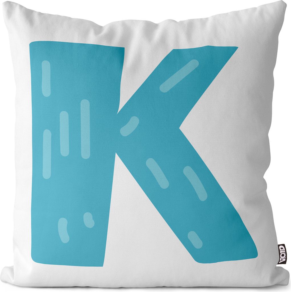 VOID K Alphabet Buchstabe Namen Kissenbezug Kissenhülle Sofakissen Kissen Deko Outdoor-Kissen Dekokissen
