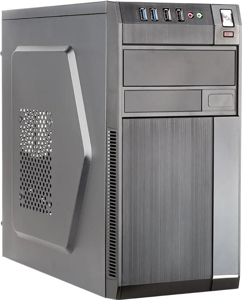 Boîtier PC de bureau compact itek ITOCRB10 noir 500W pour le télétravail