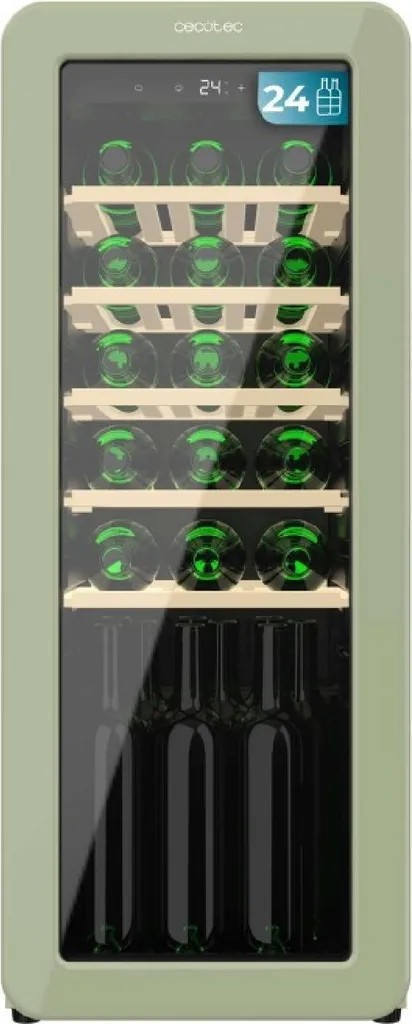 Cecotec Bolero GrandSommelier Origin 24 Hit Vert Cave à Vin de Service
