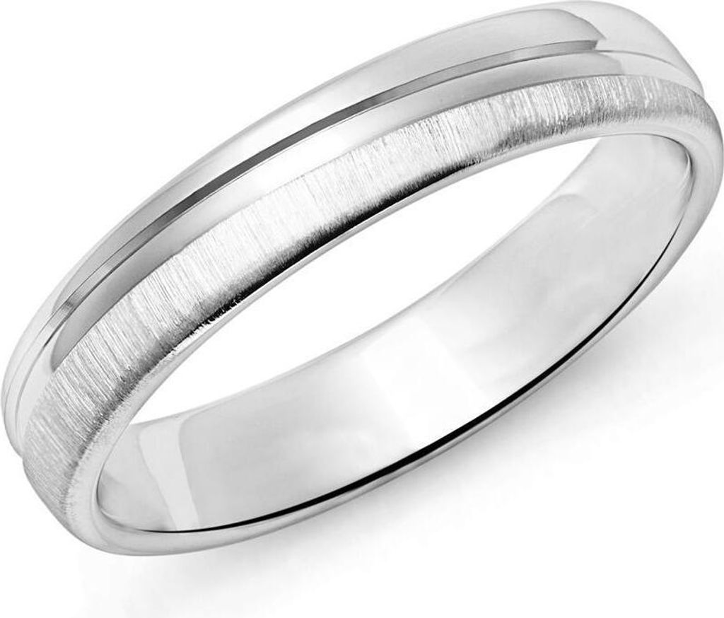 Unique Herrenring aus Sterlingsilber, teilmattiert (Größe: Produktbild 