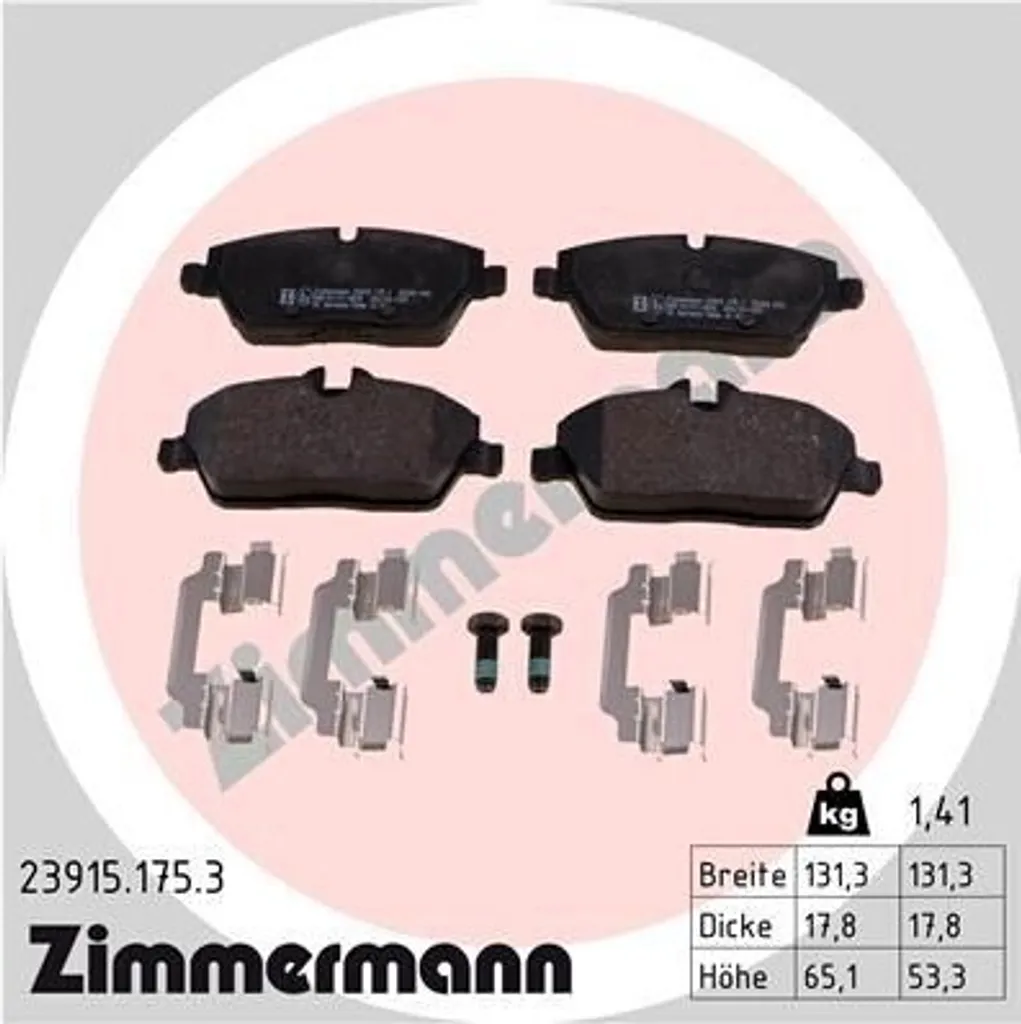 Plaquettes de frein anti-bruit pour Mini Clubman F54 et R55
