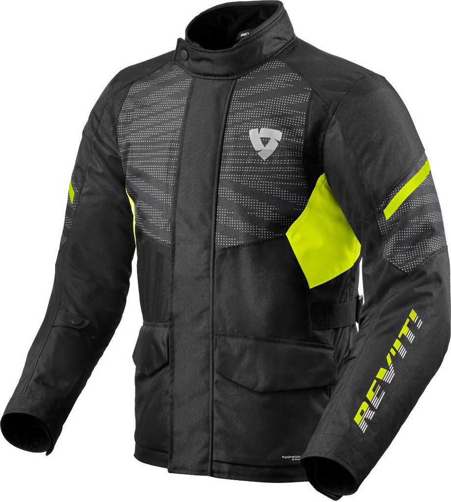 Revit Duke H2O Motorrad Textiljacke, schwarz/gelb, S