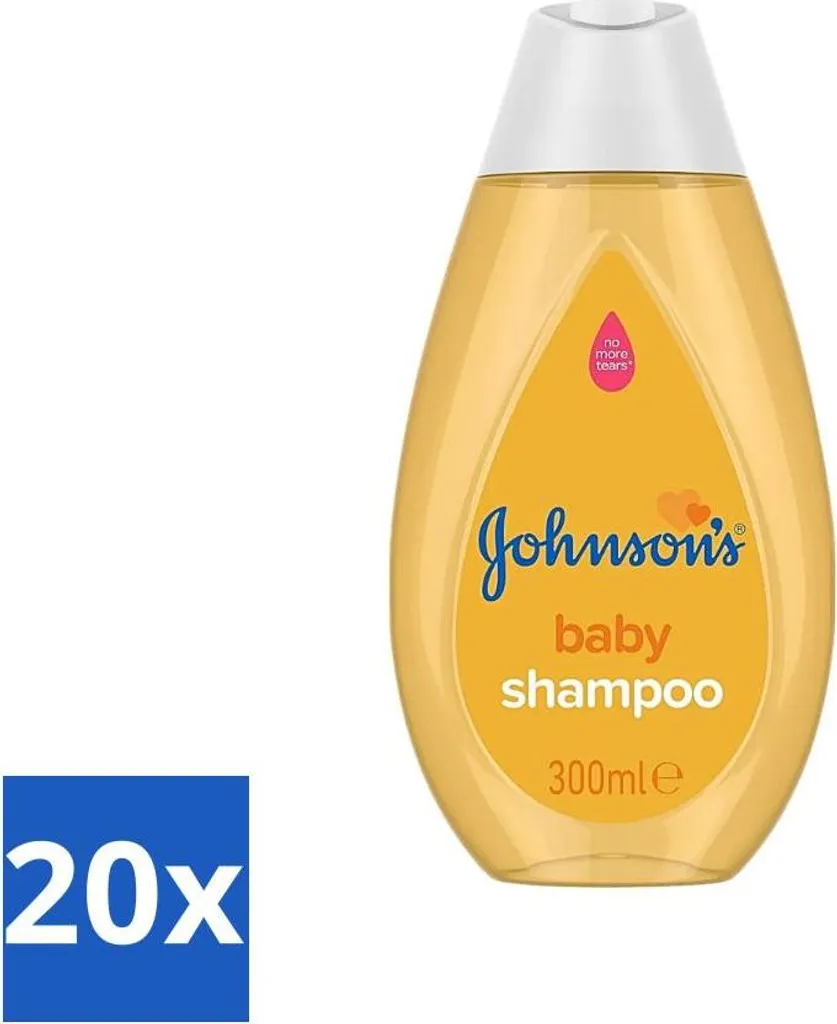 Johnson's Baby Shampoo 300ml Confezione Risparmio 20 Pezzi - Stock Famiglia