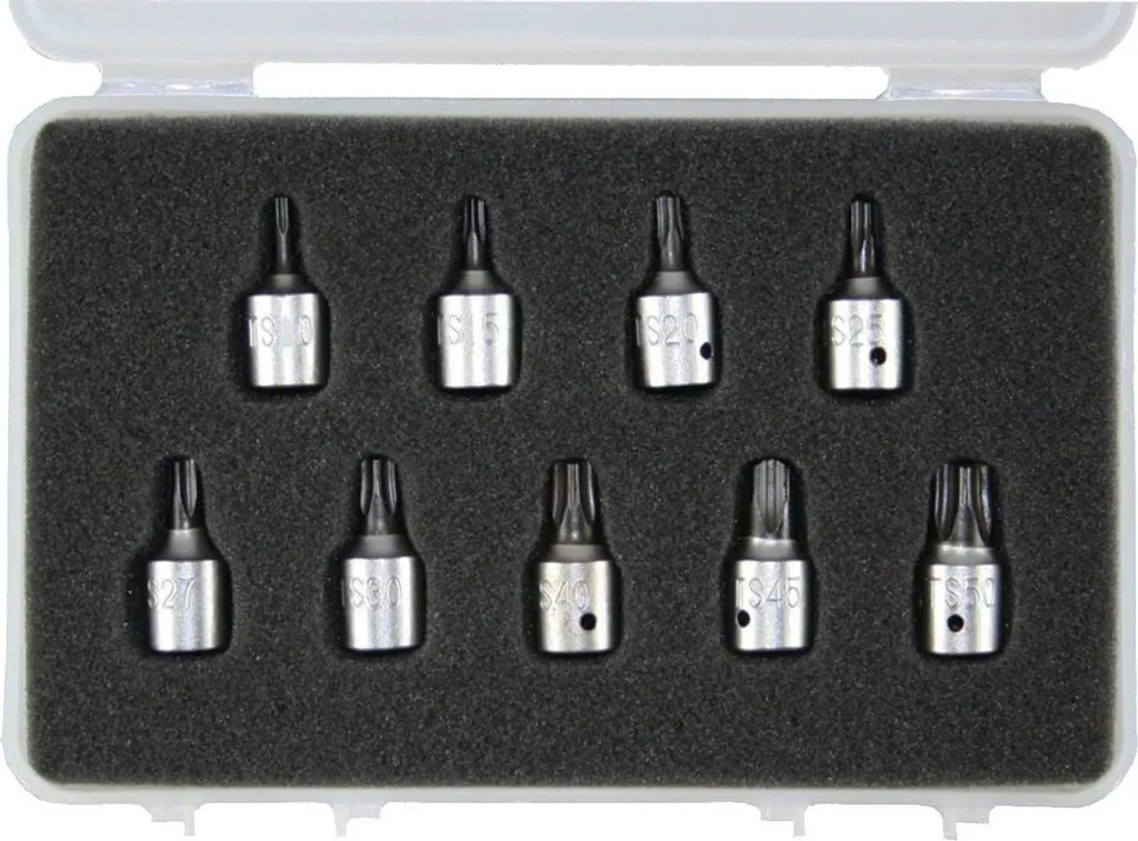 Inserts 5-étoiles T10-T50 SW-Stahl en Acier Renforcé - Lot de 9