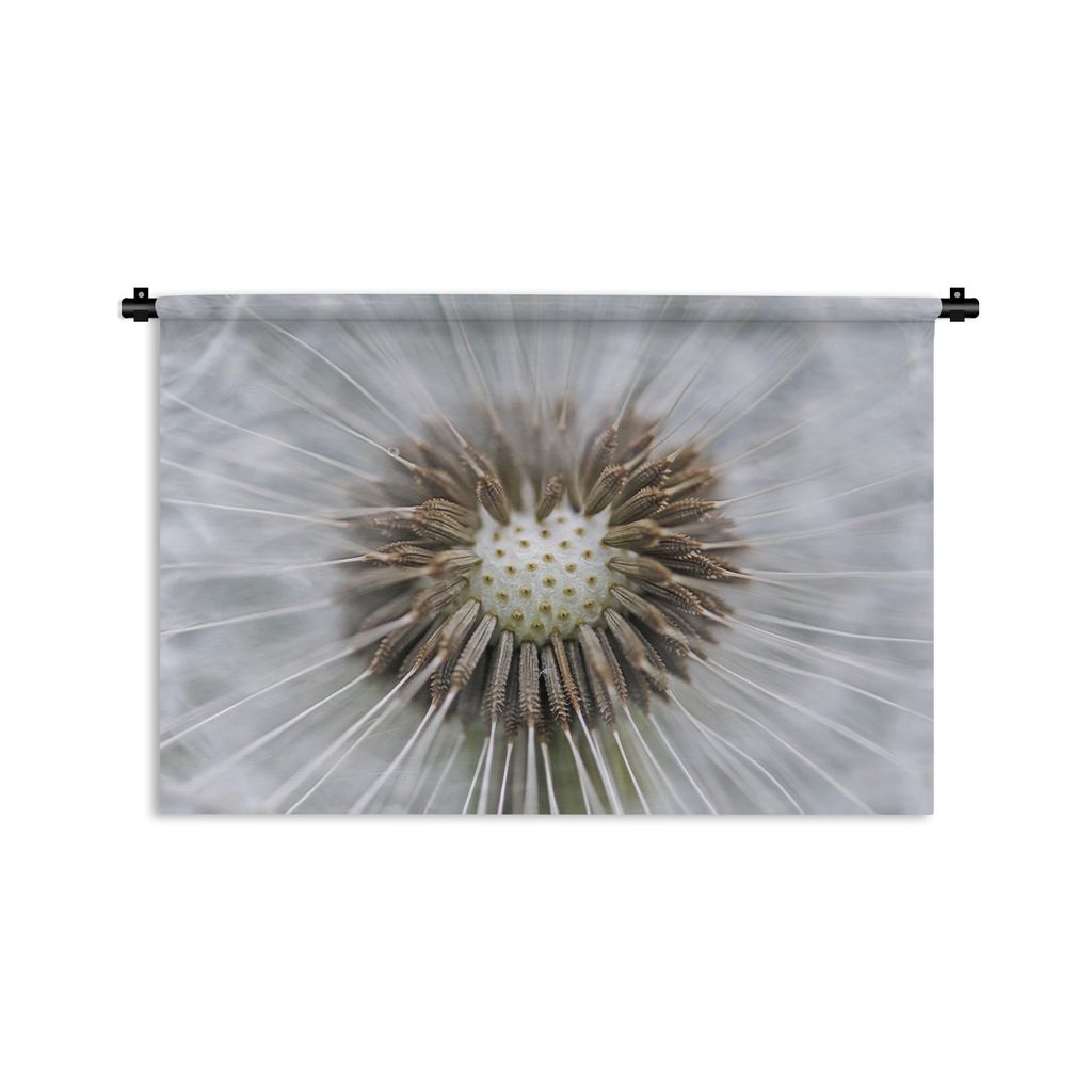 MuchoWow Wandteppich Wandbehang Löwenzahn, dem ein paar Samen fehlen 90x60 cm Tapisserie Dekoration Wandtuch - Wandskulpturen - Bildteppich