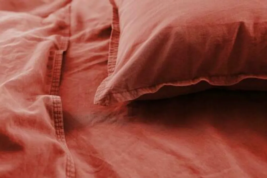 Housse de couette anti-plis en satin de coton avec fermeture éclair facile