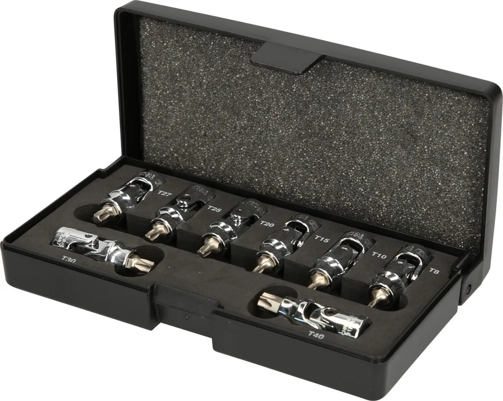 KS TOOLS 917 Jeu de douilles à embout 1/4 CHROMEplus TX T8-T40 8 pcs