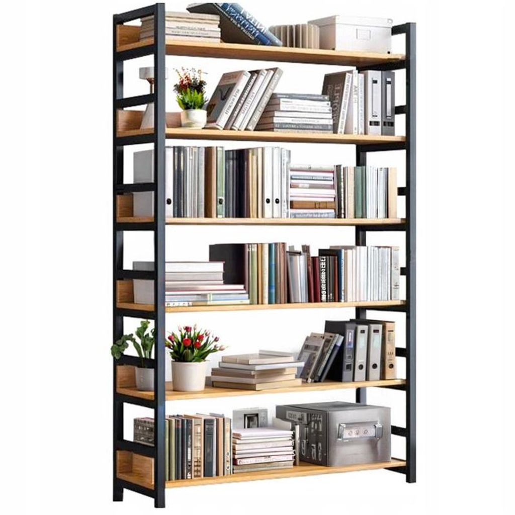 Industriální Rustikální Stojící Knihovna 6 Polic Žebřík Na Obrázek produktu 