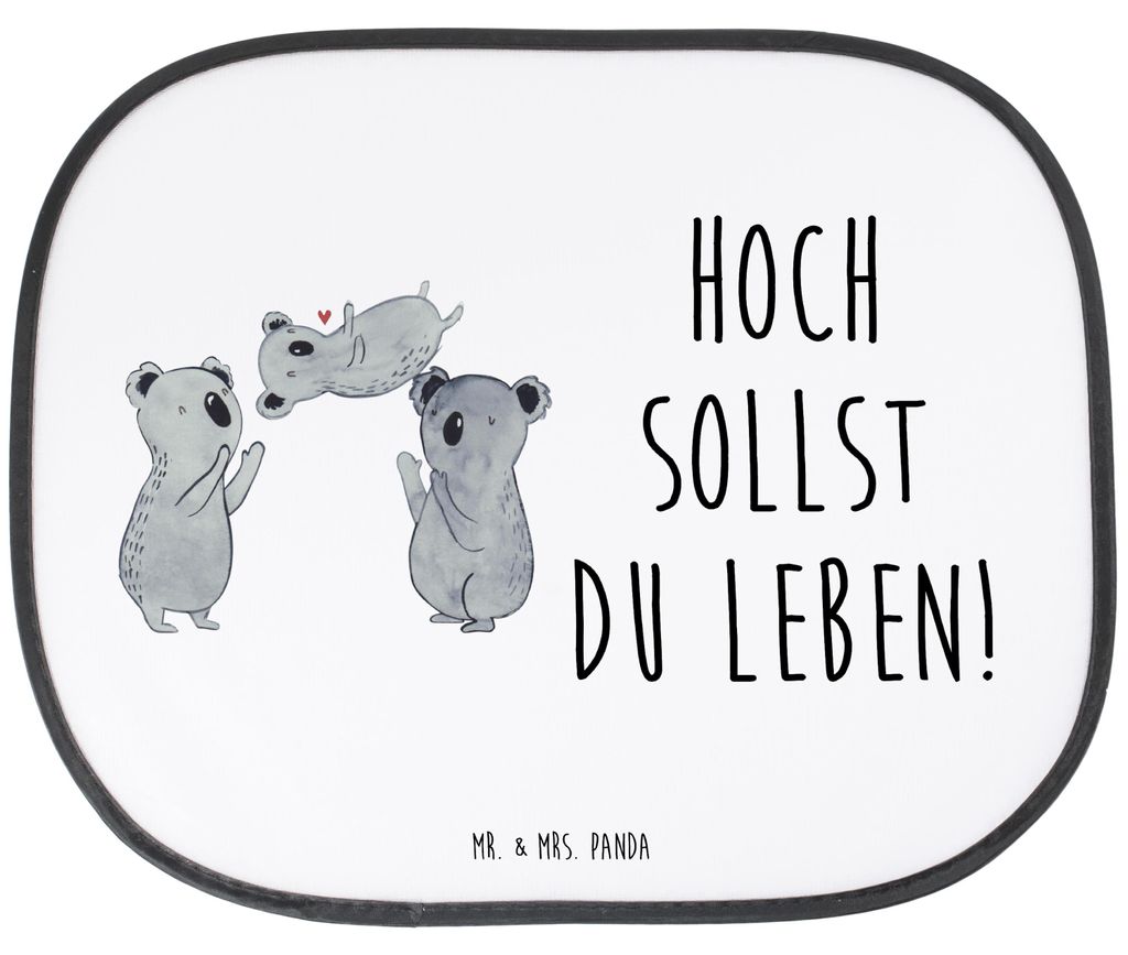 Mr. & Mrs. Panda auto hitzeschutz Koalas Feiern - Weiß - Geschenk, Eltern, Geburtstag, Sonnenschutz für Autoscheiben, blendschutz, Autosonnenschu...