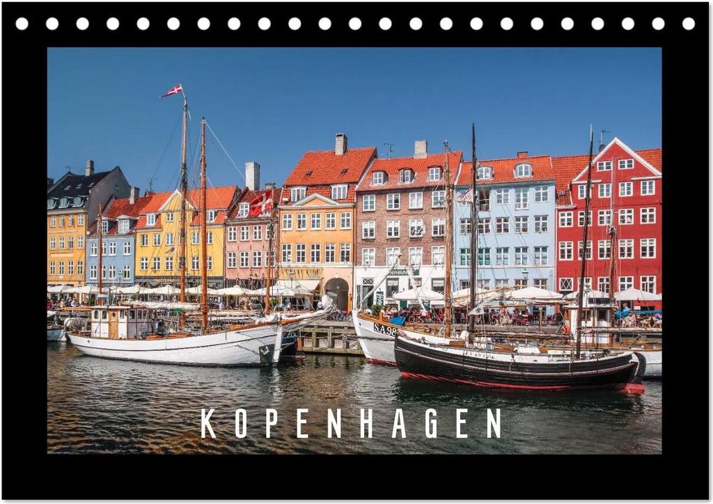 Kopenhagen (Tischkalender 2026 DIN A5 quer), CALVENDO Monatskalender