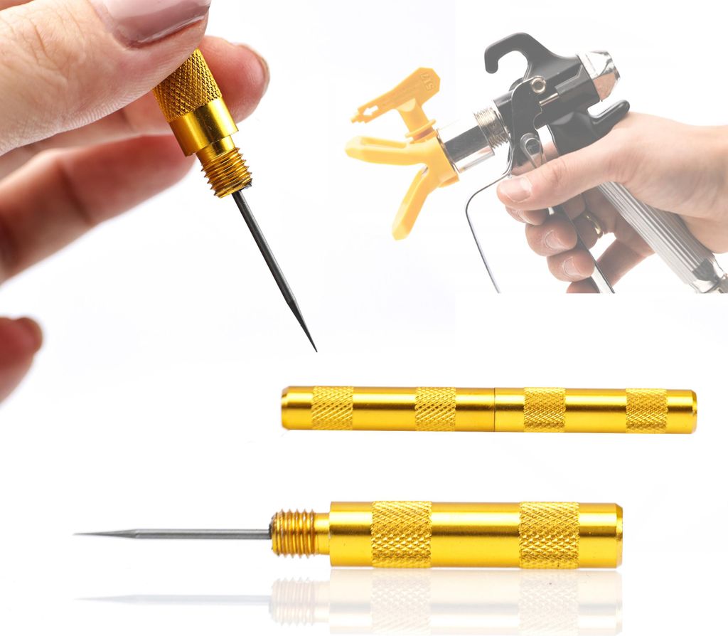 Rosfix Metall-Lackierpistolenreiniger, 5 Stück + Rosfix Gold-Lackierpistolenreiniger + Gold-Lackierpistolenreiniger