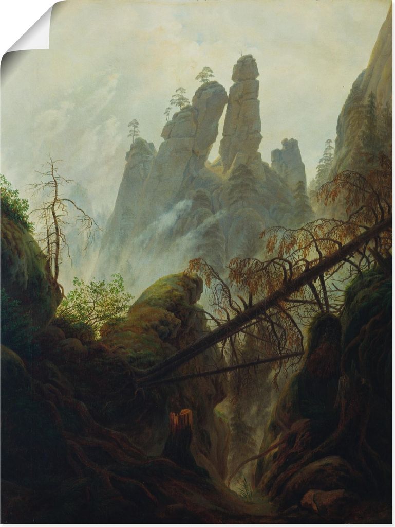 ARTland Poster Felsenschlucht. 1822/23 Größe: 30x40 cm