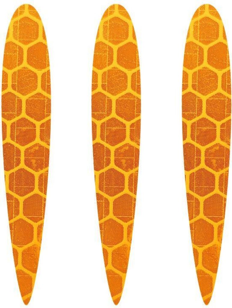 Reflektierende Aufkleber für Bike Arrows Orange 3 Stück