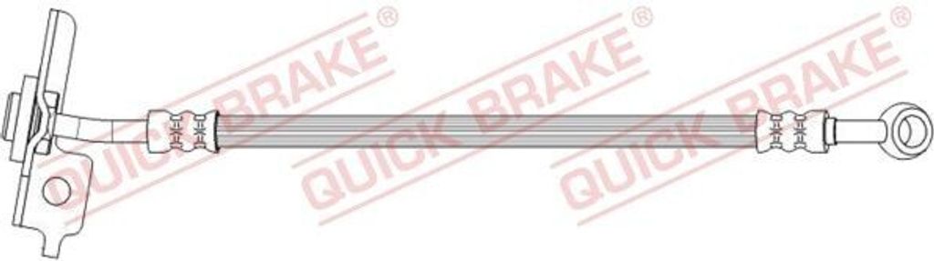 QUICK BRAKE 50.735 Bremsschlauch Vorne Links für HYUNDAI SANTA FÉ II (CM) für KIA SORENTO II (XM)