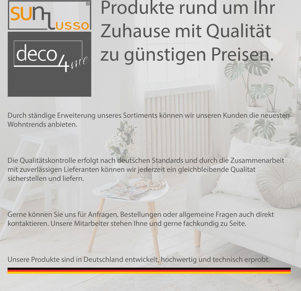 Deco4Me Doppelrollo Klemmfix ohne Bohren – Duo Rollo mit Produktbild  KI-generiertes Bild