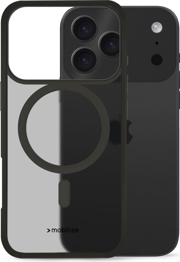 Mobilize Hybrid Pro iPhone 17 Pro MagSafe Hülle Hardcase Backcover Stoßfest - Schwarz