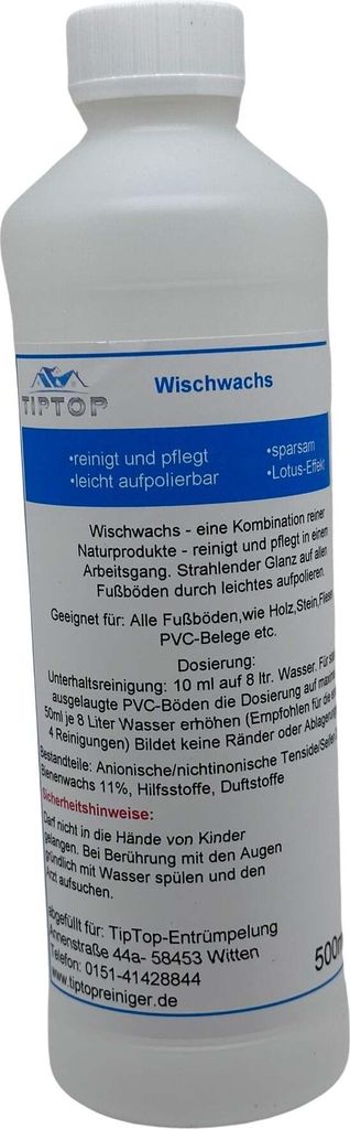TIPTOP Wischwachs Hochkonzentrat 500ml
