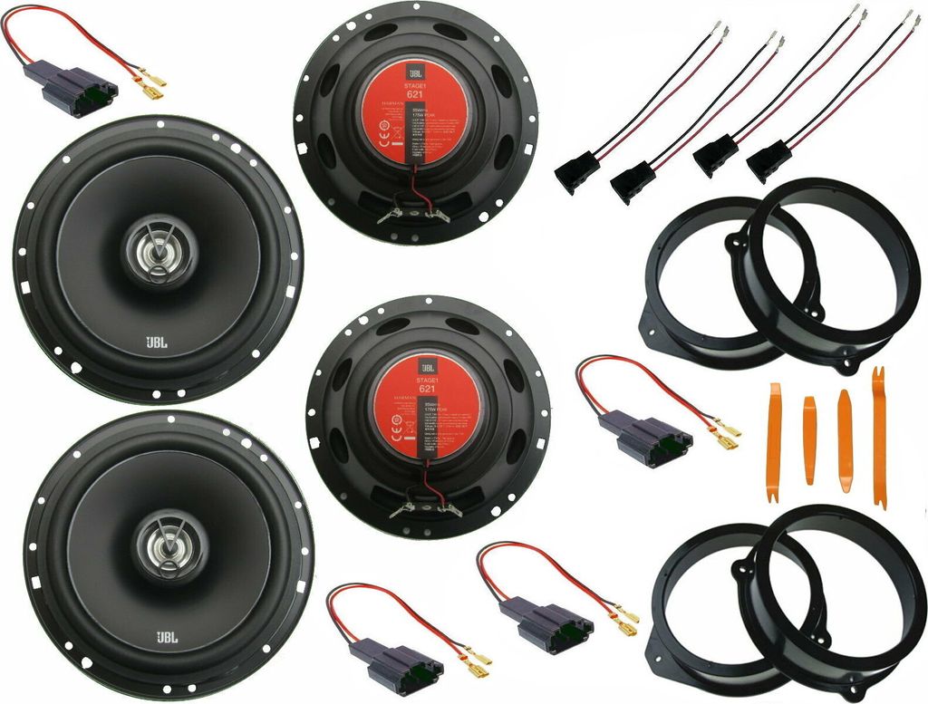 JBL Lautsprecher Set für Audi A4 B6 8E Bj 00- 04 Tür vorne hinten Bügel