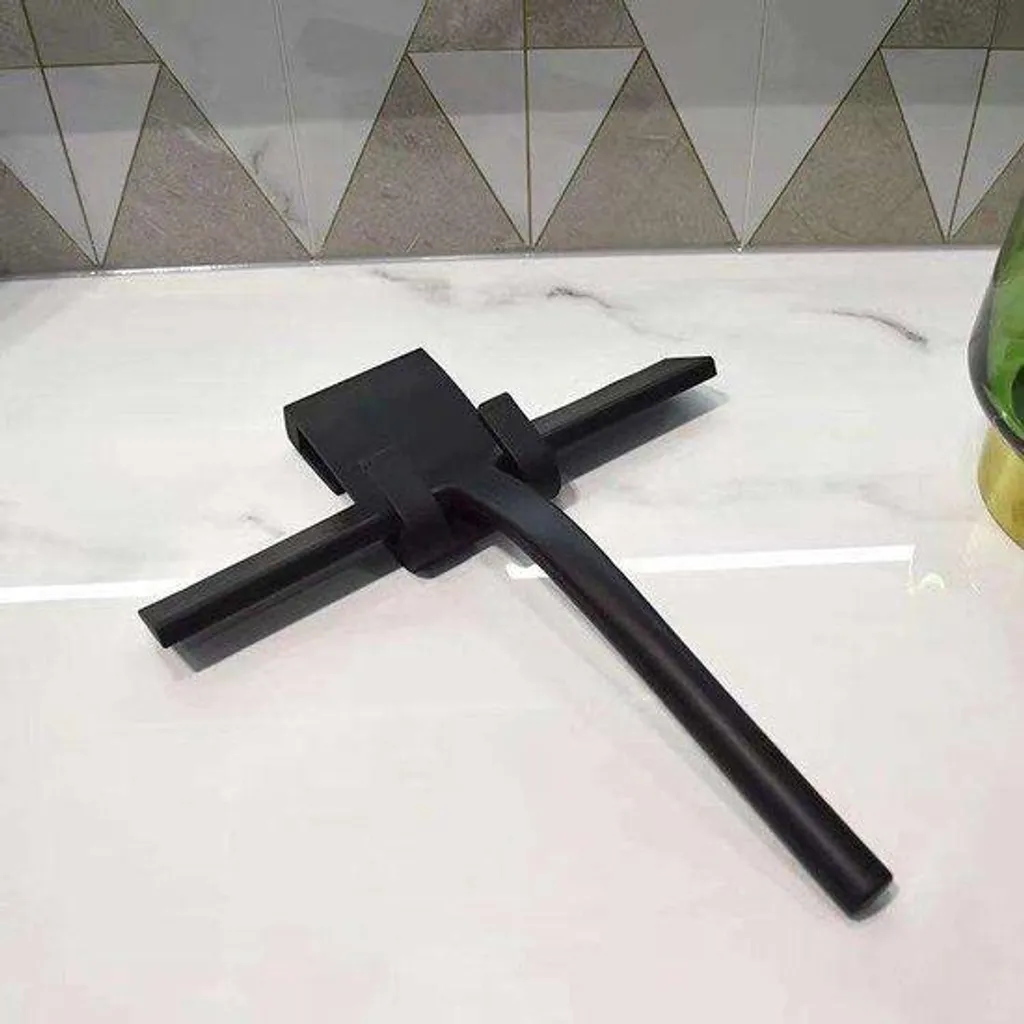Porte Flexible de Douche avec Crochet en Silicone Noir Sans Traces