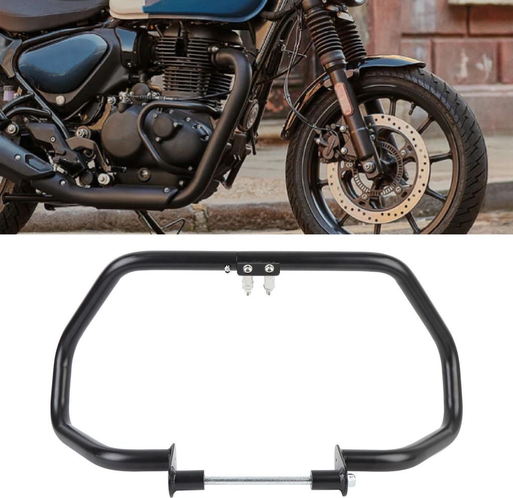 Motorrad-Motorschutzbügel, Sturzbügel, Rahmenschutz, schwarz, robustes Eisen, Autobahn-Fall-Ersatz für Hunter 350 2022–2025