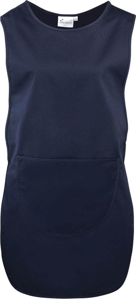 Premier Damen Schürze lang mit Taschen RW1079 (S) (Marineblau)