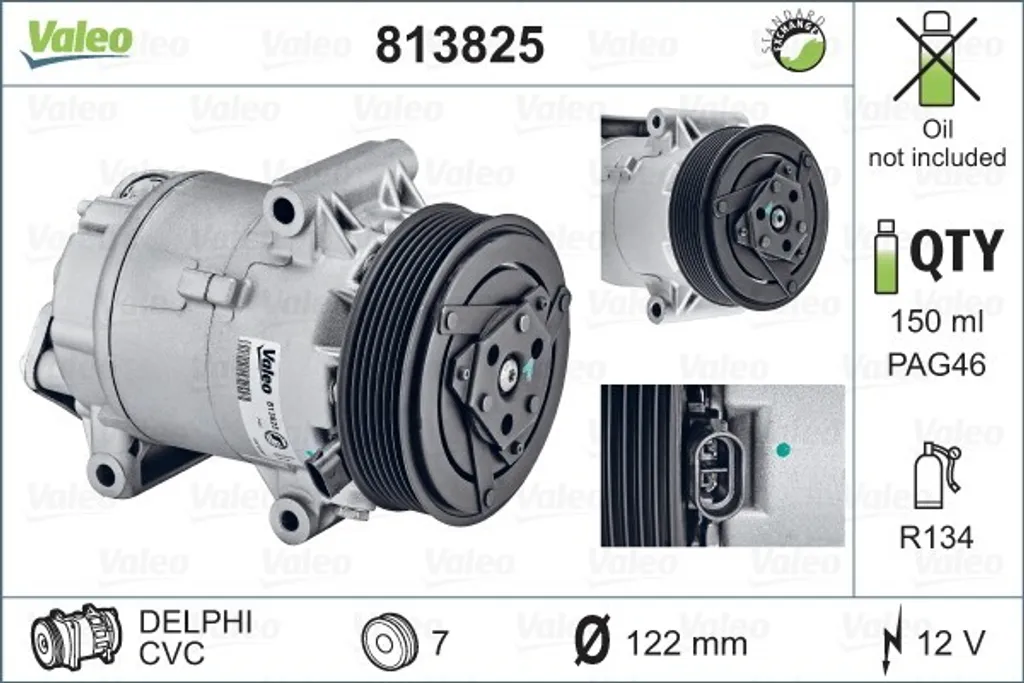 Compresseur de climatisation 813825 Valeo : Performance et silence - 4