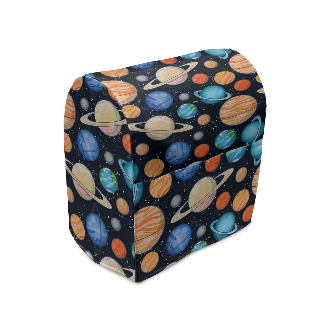 ABAKUHAUS Copertura per frullatore Galaxy, Galaxy Space Art Soli, custodia per elettrodomestici da cucina con tasche, 36 x 39 x 24 cm, multicolore