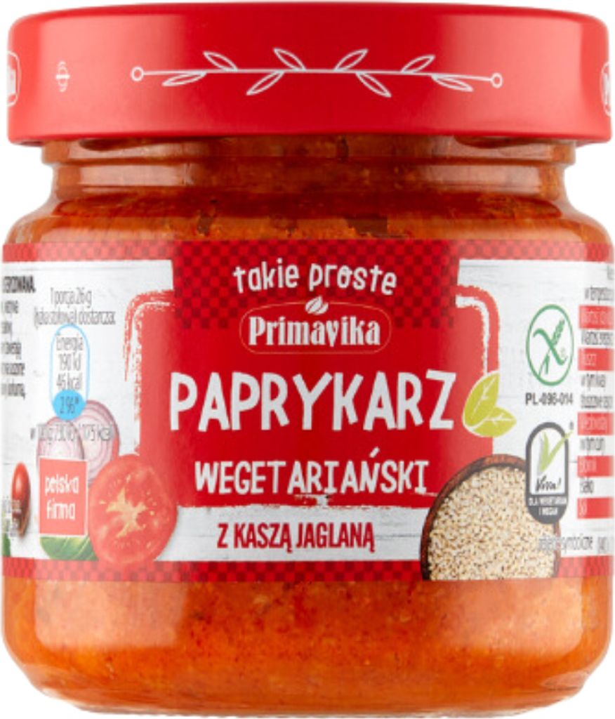 Paprykarz Wegański z Kaszą Prim 160g Obrázek produktu 