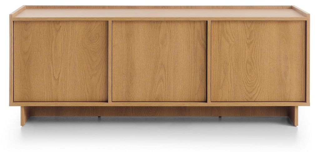 Masseno TV-Schrank ZENITH 147 cm Fernsehschrank mit 3 Türen TV-Lowboard für Wohnzimmer Modern 147x39x55 cm Braun