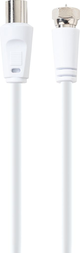 Adapterkabel F-Stecker auf IEC-Buchse 1,5/3 m 75 dB, Kabellänge:3 m