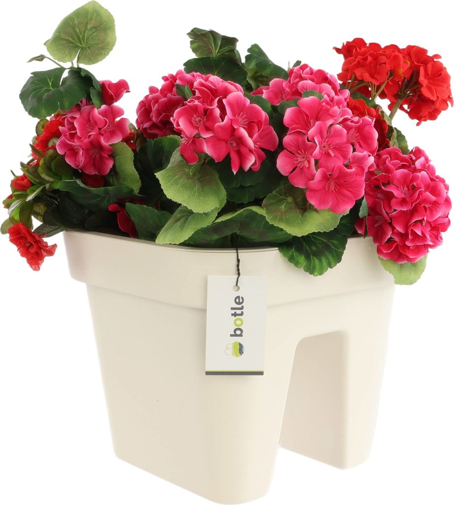 Balkonkiste Blumenkasten Geländerkasten Geländertopf 29x24 Produktbild 