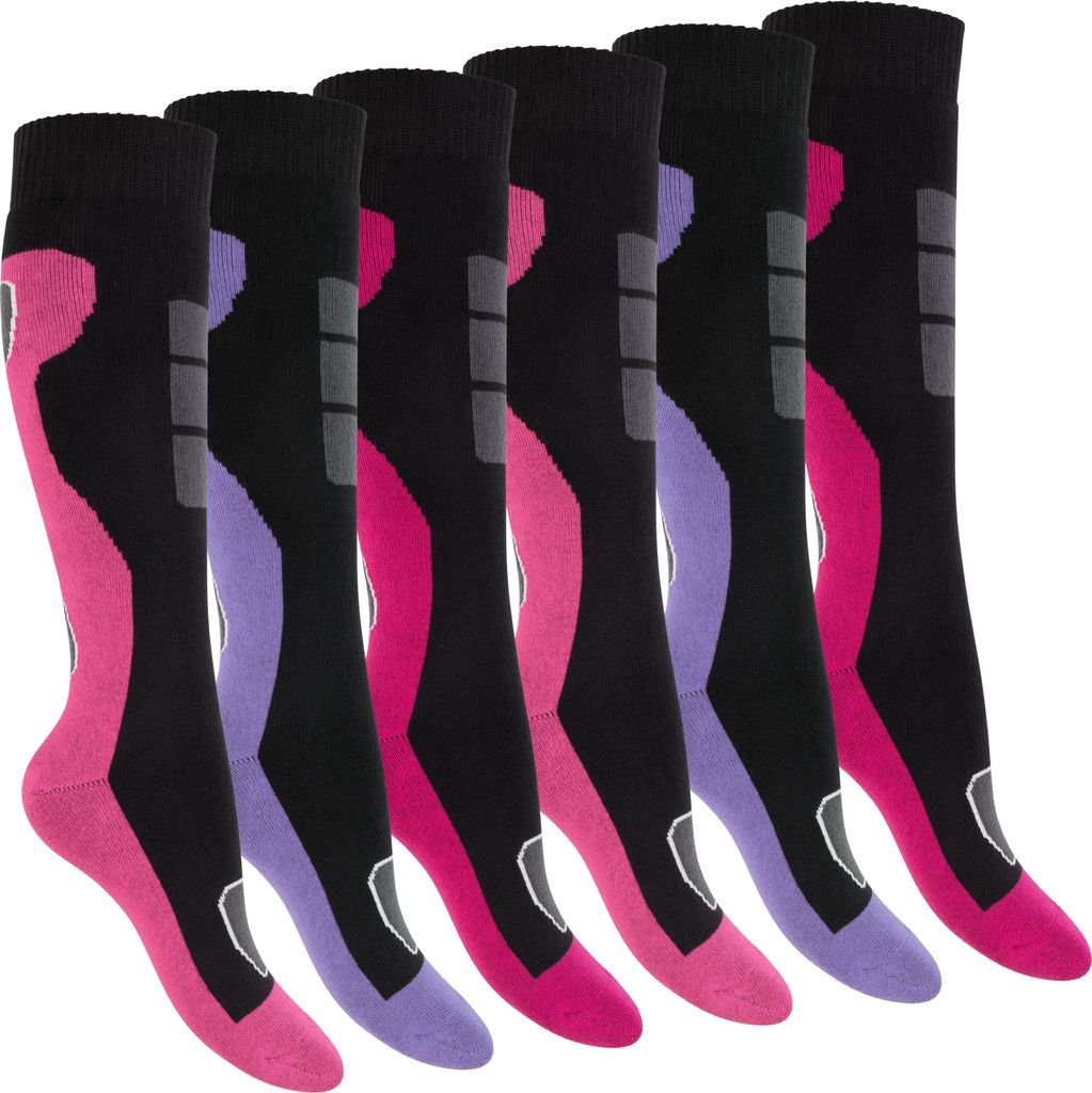 Footstar Damen Winter Kniestrümpfe (6 Paar) Vollfrottee Produktbild 