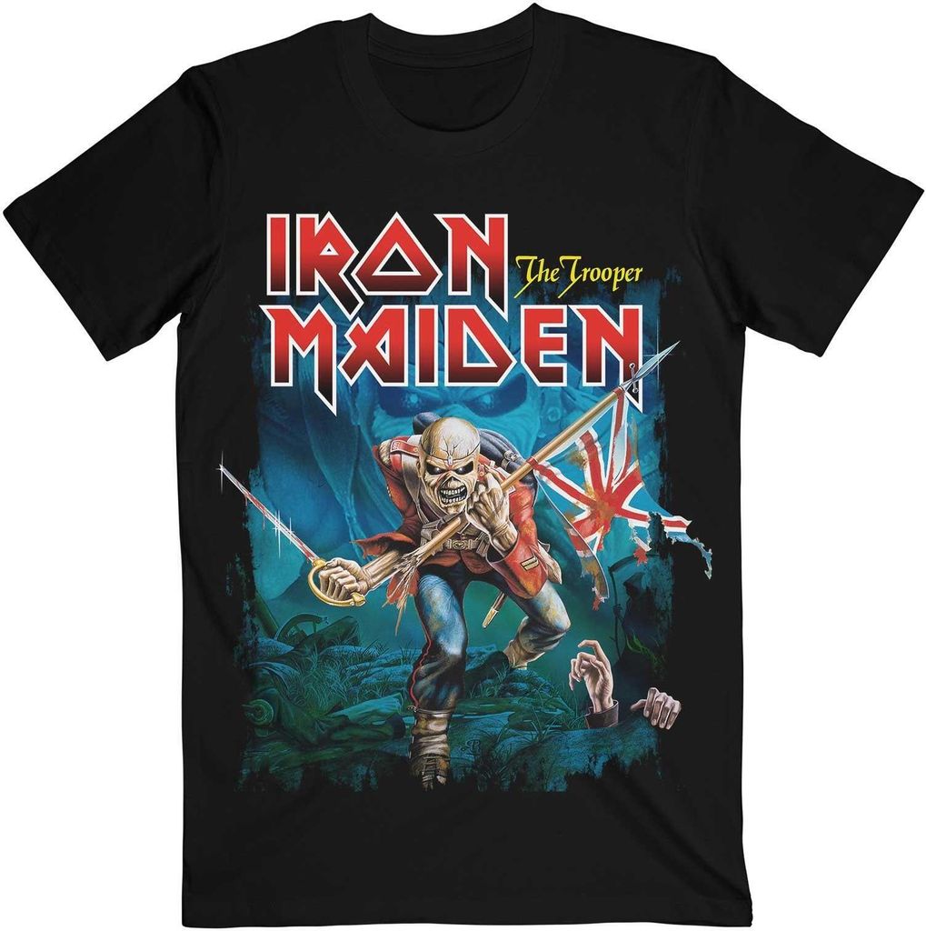 Iron Maiden - "The Trooper" T-Shirt für Herren/Damen Uni RO5473 (S) (Schwarz)