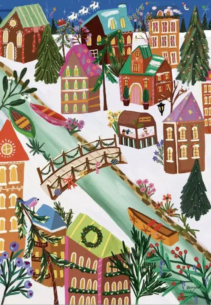 Puzzle 1000 pièces Noël Ginger Bread Village idéal pour la détente