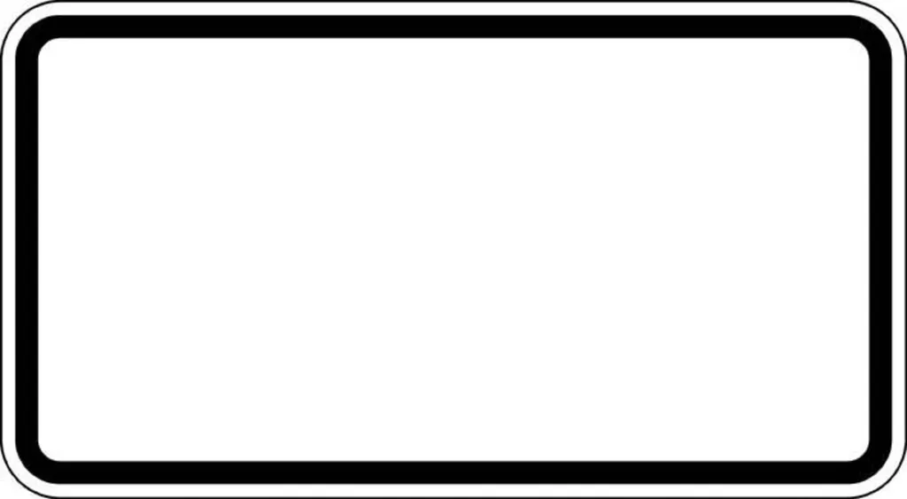 Panneau d'Affichage Blanc et Noir 231x420 mm ZZ.blanko Style Moderne