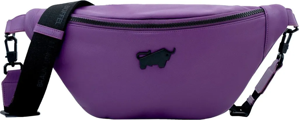 Petit Sac Cross Body Capri pour Voyage et Sortie en Cuir Pourpre Braun