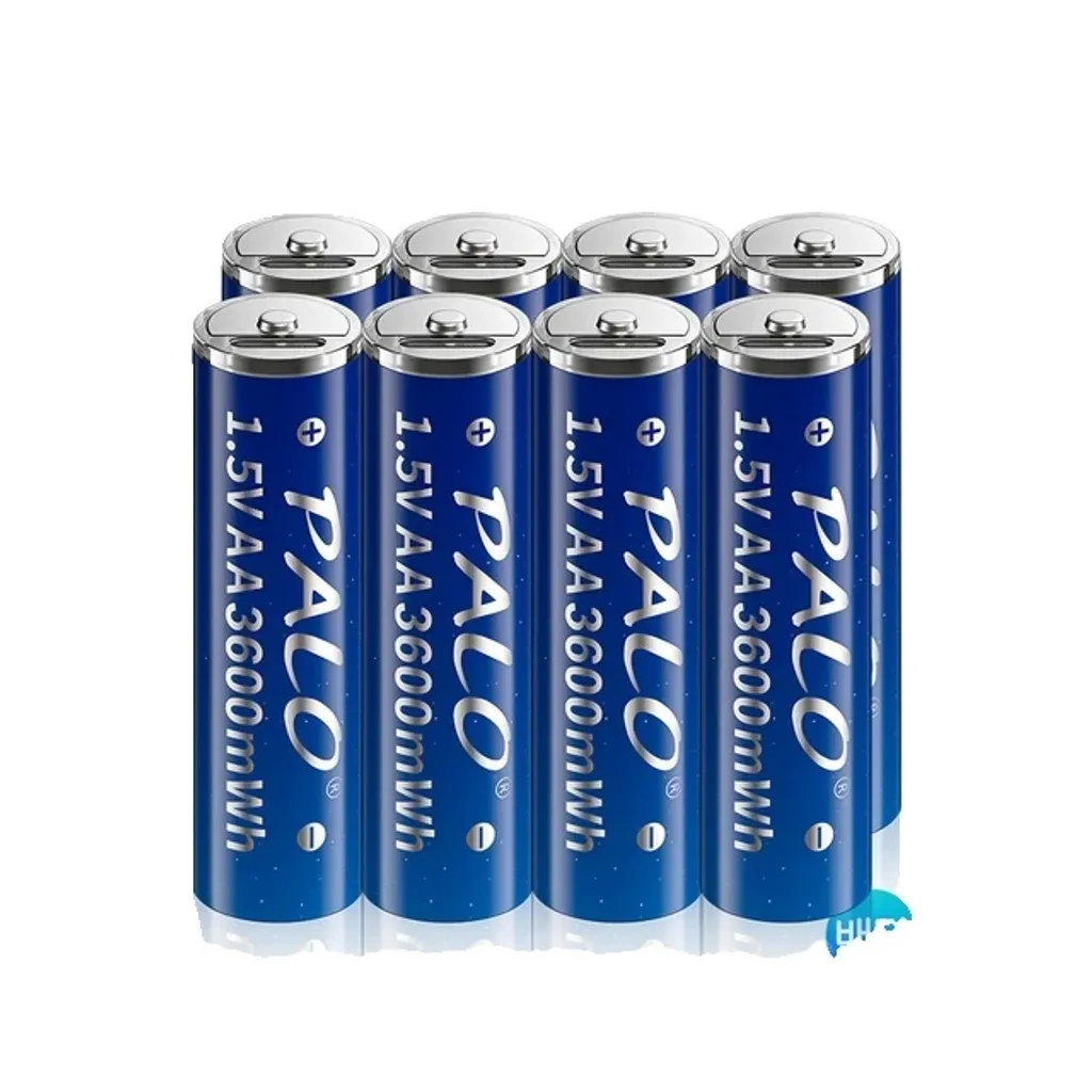 Piles Rechargeables AA Lithium 3600mWh avec Charge USB Directe - Lot de 8